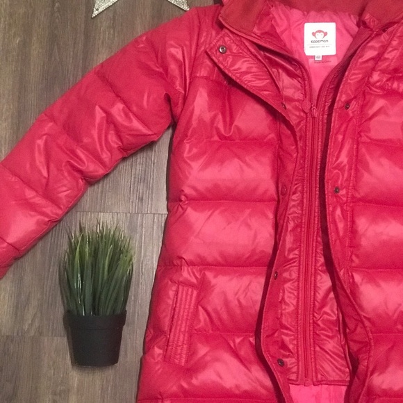 Appaman Featherweight Down Hot Pink Hooded Puffer - Picture 4 of 12